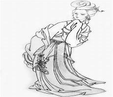 古代仕女图简笔画